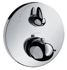 Hansgrohe - Termostato y llave de paso empotrado Ecostat E Cromo