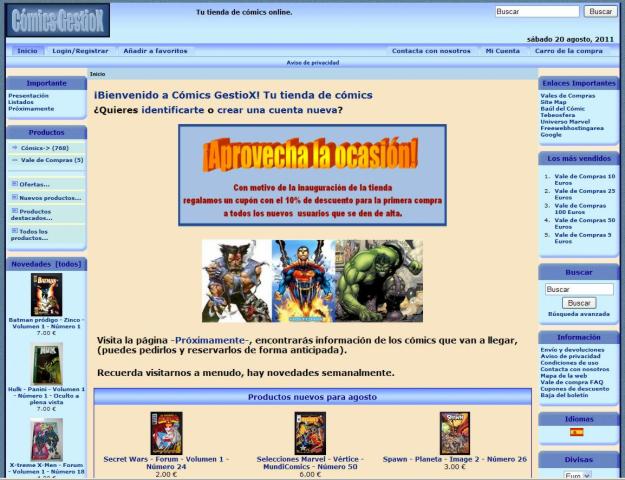 Cómics GestioX - Tú tienda de cómics