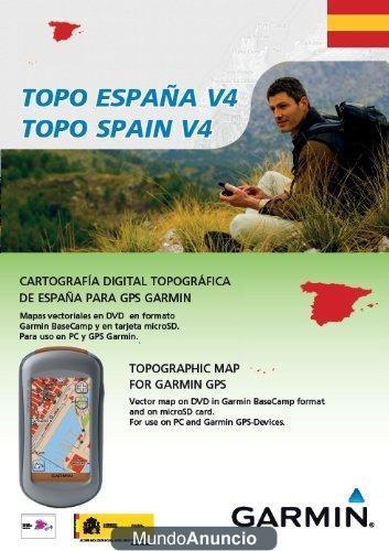 Garmin TOPO Spain v4, DVD/microSD/SD, ES, 1024 x 768, 1024 MB, Pentium, 1024 MB
