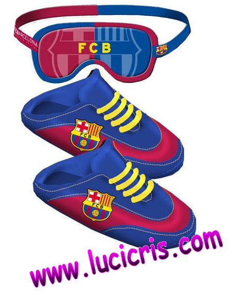 Zapatillas F.C Barcelona para andar por casa!
