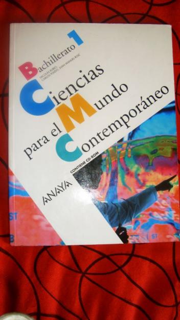 Libro 1º de Bachillerato Ciencias para el Mundo Contemporáneo, ed. Anaya (CMC)