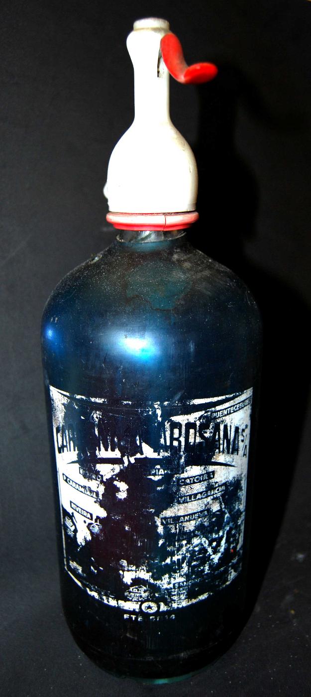 Botella sifón carbónica arosana