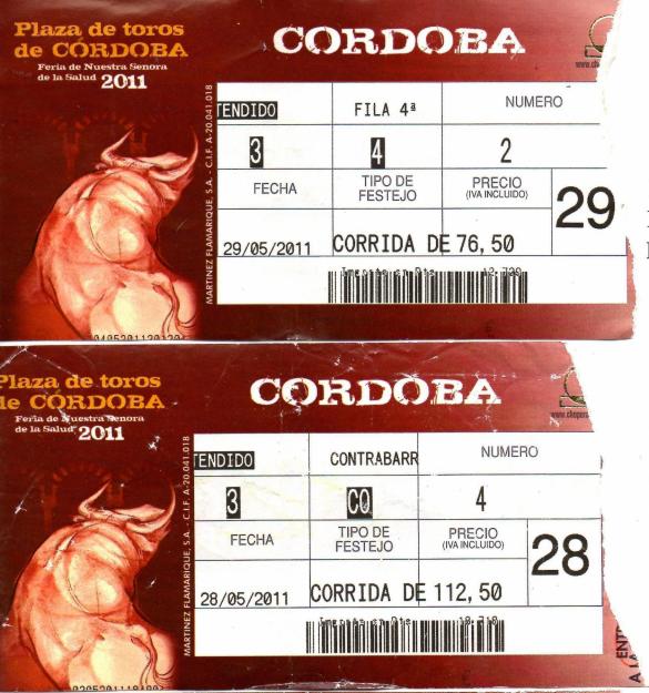 ENTRADAS DE TOROS