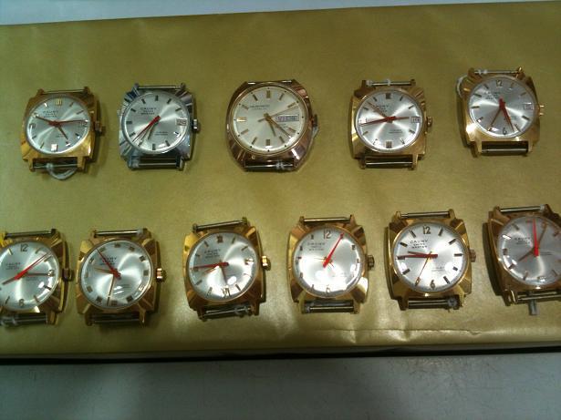 venta de colección relojes suizos de oro marca cauny y kelek