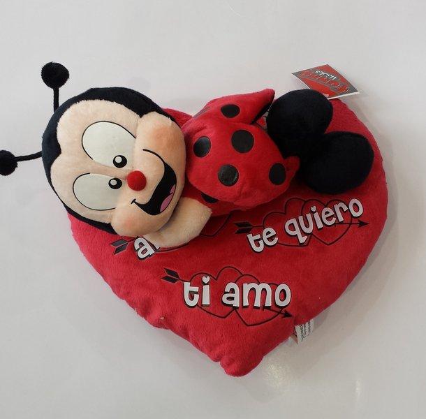 Peluche corazón enamorados