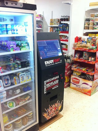 Máquina EnjoyPoint: con Canalización de Lotería, recargas, fotos…
