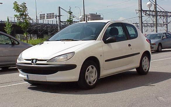 Venta de coche Peugeot 206 1.9 XRD 3P. 70 Cv. '01 en Madrid