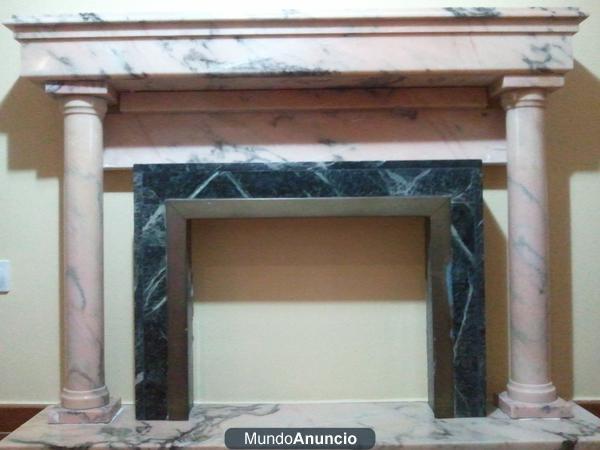 chimenea marmol