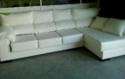 SOFA 3 PLAZAS MAS CHAISELOGUE PIEL FLOR 999 EUROS - mejor precio | unprecio.es