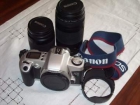 VENDO CAMARA REFLEX ANALOGICA CON DOS OBJETIVOS, FLASH Y ACCESORIOS - mejor precio | unprecio.es