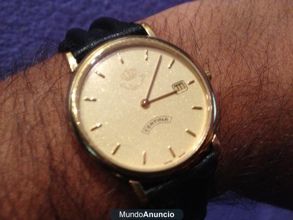 vendo reloj Certina de coleccion bañado en oro