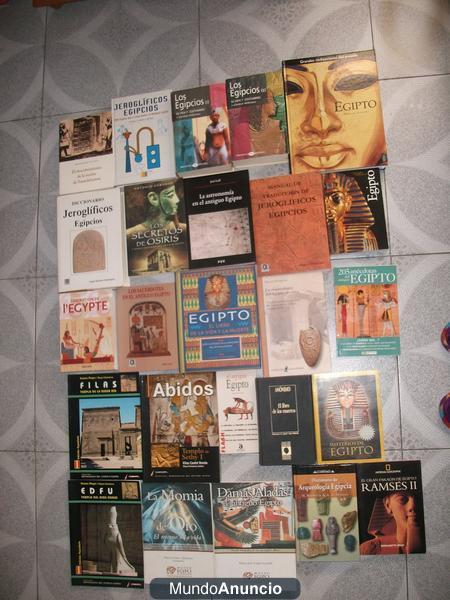 vendo 25 libros de la cultura egipcia (no novelas)