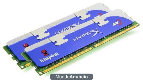 Kingston HyperX - Memoria RAM 2 GB PC2-8500 DDR2 (1066 MHz, CL5, 240-pin)