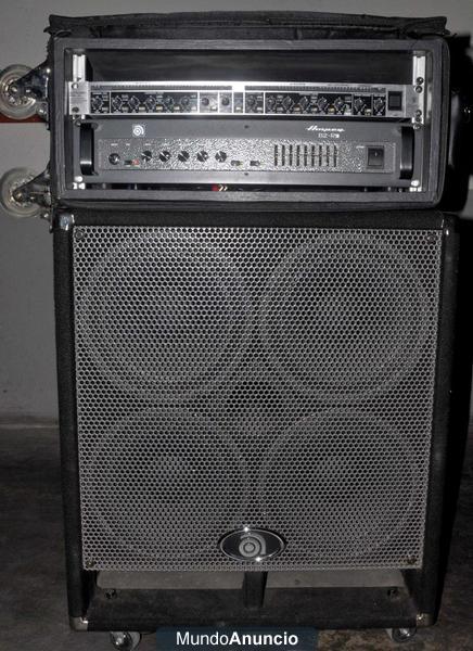 Vendo cabezal Ampeg B-2RE+Bafle Ampeg BSE-410HLF+REGALO‏