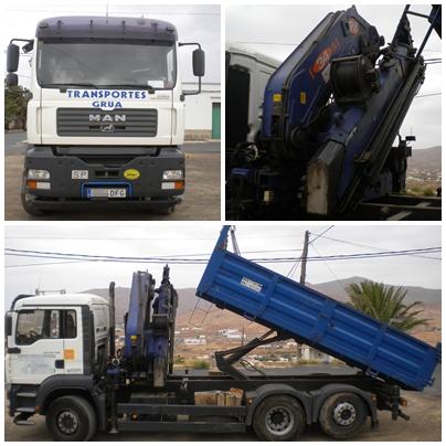 Vendo camion  grua man