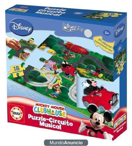 Juegos Disney - Juego Puzzle Circuito Musical Mickey Mouse (Educa Borrás - 14693)
