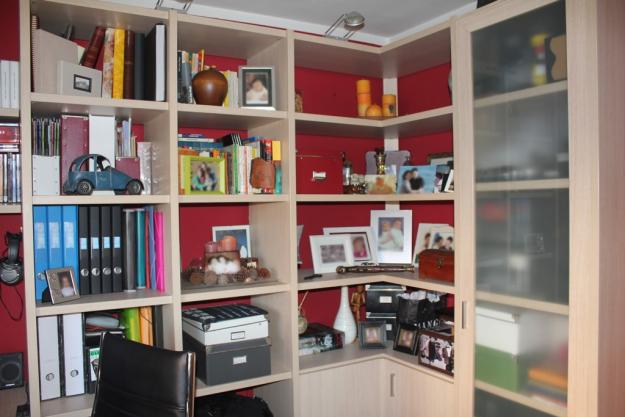 Mueble escritorio libreria estanterias despacho mesa cajonera biblioteca