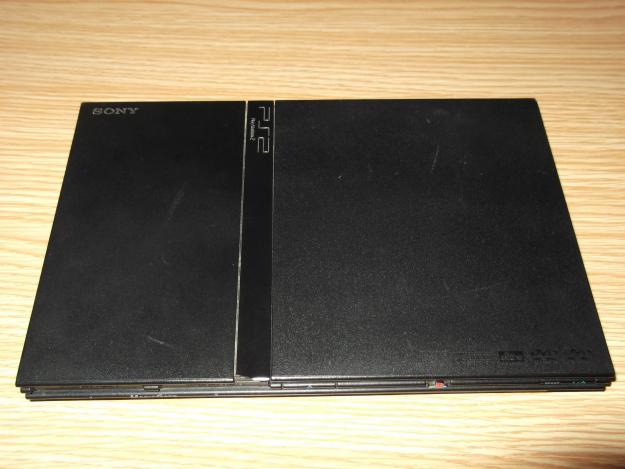 PS2 Slim + 2 Mandos + Sus Cables ¡ En Perfecto Estado !!