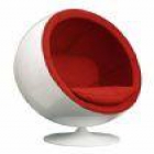 SILLÓN DE DISEÑO BALL CHAIR TAPIZADO EN ROJO - mejor precio | unprecio.es