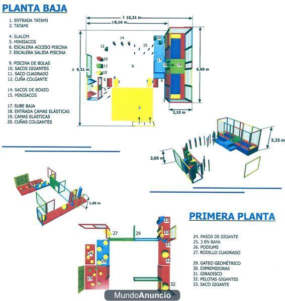 Elementos para Ludoteca - Parque de bolas