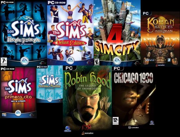 (PC) los sims 1 y pack de tres juegos (todo junto)