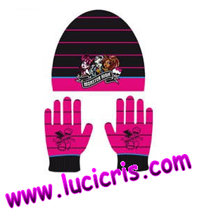 Gorro y guantes monster high!