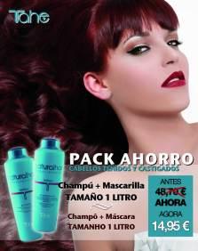 pack tahe champu+mascarilla bio repair (cabellos teñidos) 2x1000ml
