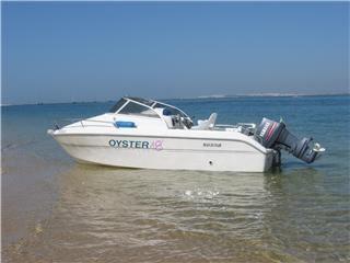 vendo barco OYSTER 18 impecável 5,5 m 90cv semicabinado