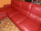 Sofá piel 3 plazas + chaiselongue diseño - mejor precio | unprecio.es