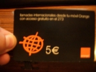 VENDO TARGETAS  PARA LLAMADAS INTERNACIONALES ORANGE - mejor precio | unprecio.es