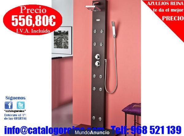 Columna Hidromasaje ANTRACITA 196x22 Negro  en Tarrasa