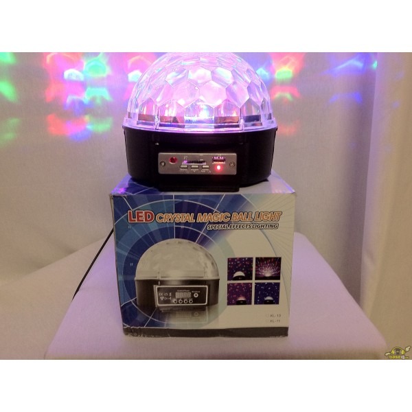 Semibola giratoria led con mp3 - Basedj