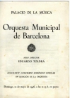Programa año 1946 de actuación de la Orquesta Municipal de Barcelona - mejor precio | unprecio.es