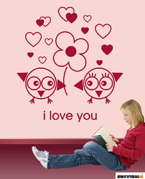 I Love You Vinilo decorativo infantil