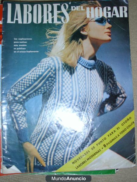 Vendo Revistas Antiguas Labores del Hogar. De 1966 a 1978