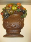 Frutero, dos faroles y 2 pedestales fabricados y decorados a mano envejecido - mejor precio | unprecio.es