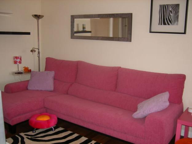 venta de sofa chaiselong fuxia