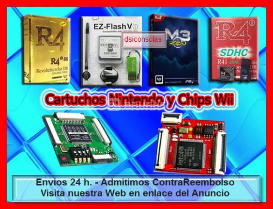 M3I ZERO, EZFLASH VI, R4I DSI CARTUCHOS PARA TU CONSOLA DSI Y DS