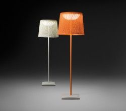 Vibia Wind cemento Lámpara de pie exterior - verde - iLamparas.com