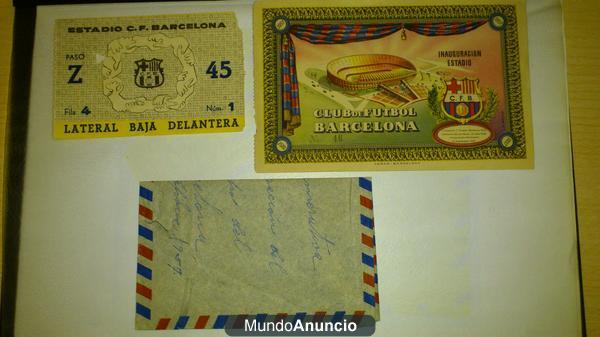 Vendo entrada inauguracion Nou Camp de 1957