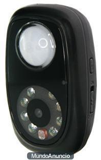 Grabador de vídeo y audio portátil con detector PIR incorporado para grabación por detección de movimiento