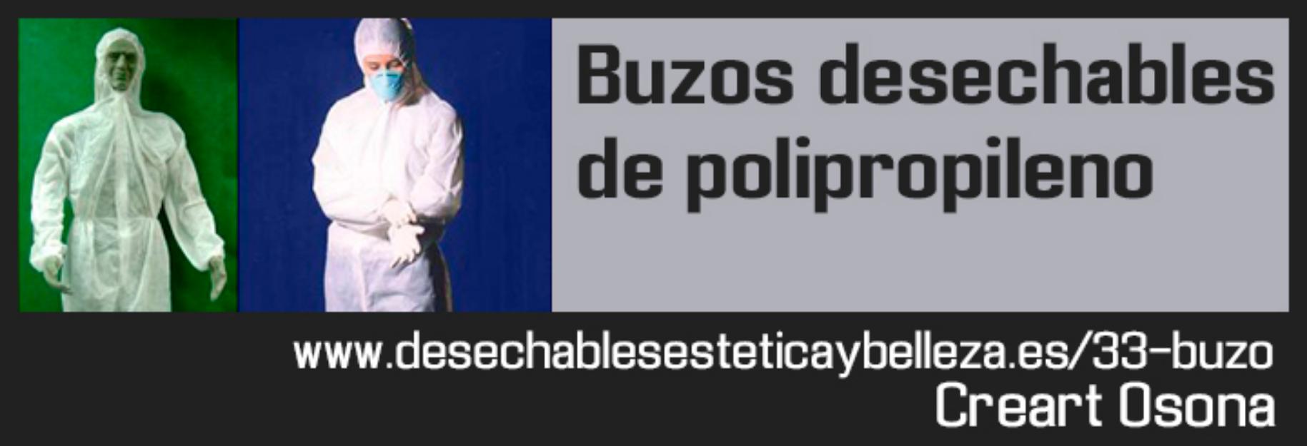 Buzos desechables de polipropileno