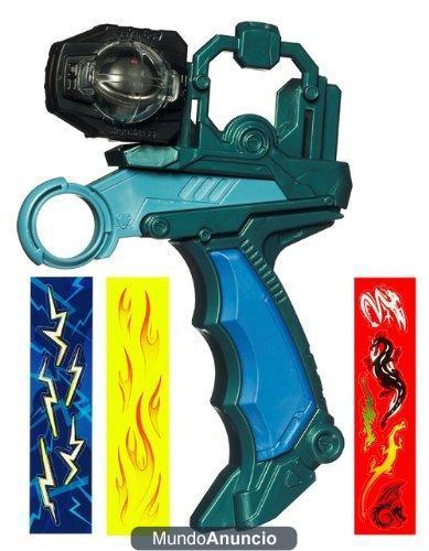 Hasbro Beyblade Metal Masters Super lanzador Custom Grip - Lanzador para peonzas Beyblade con adhesivos decorativos, col