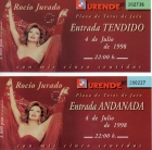 ENTRADAS DE ROCIO JURADO (Talonario de 50 entradas matrizado) - mejor precio | unprecio.es