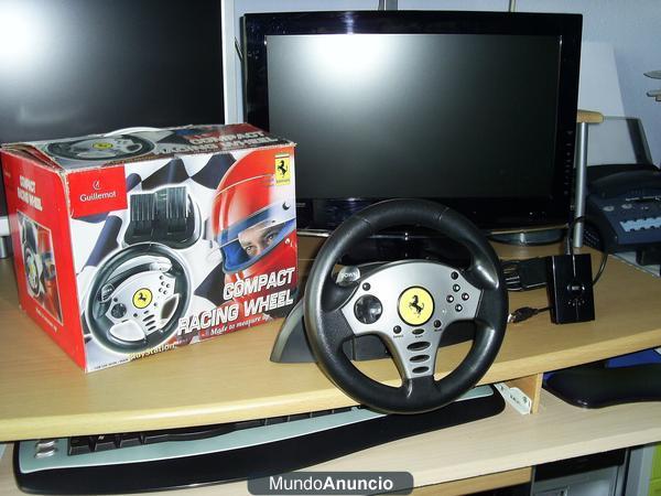 Volante Ferrari  PS2, más adaptador USB