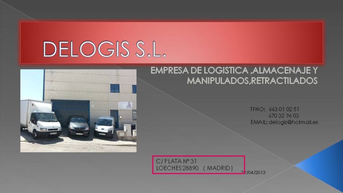 Logistica manipulados y retractilados