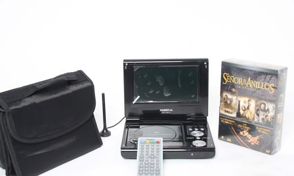 DVD PORTATIL + BOLSA + TDT + TRILOGIA SR. ANILLOS (NUEVO)