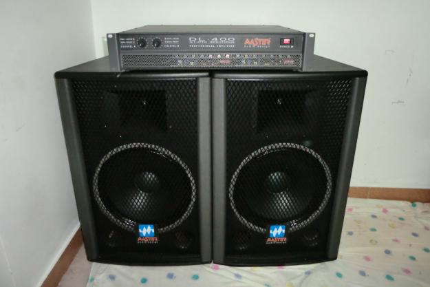 Vendo equipo master 400w+mesa de mezclas ross 16 canales