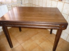 MESA DE MADERA EXTENSIBLE Y 4 SILLAS - mejor precio | unprecio.es