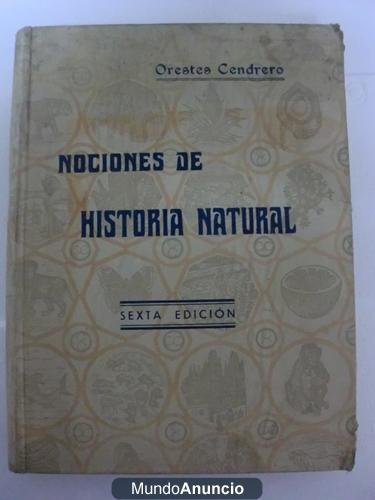 LIBRO DE NOCIONES DE HISTORIA NATURAL 1931